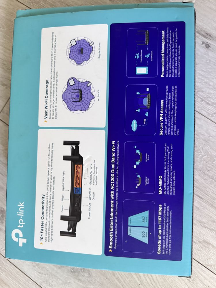 router UŻYWANY firmy TP-Link c6. Router