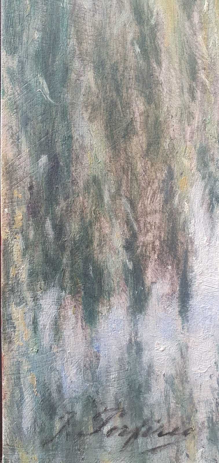 Pintura de Quadro a óleo sobre contraplacado de Joaquim Porfírio