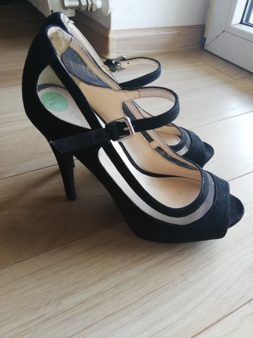 Nine West 37 czarne szpilki