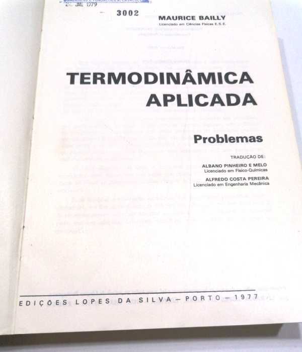 Termodinâmica Aplicada - Problemas