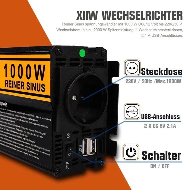 Новый инвертор XIIW 1000W