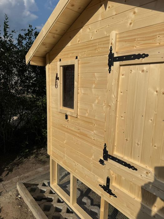 Kurnik z woliera 400x200