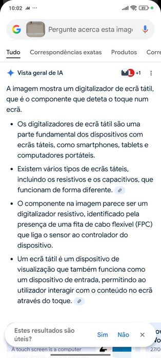 3 Ecrã tátil novos