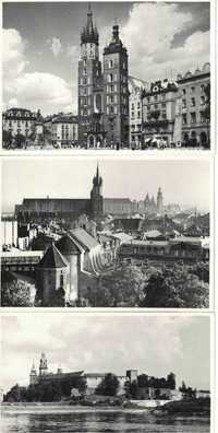 Pocztówki fotografie, Kraków lata 50-te, zestaw 5 sztuk