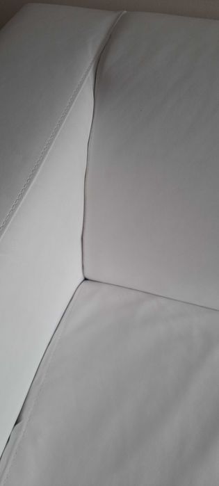 Kanapa sofa Ikea biała skóra