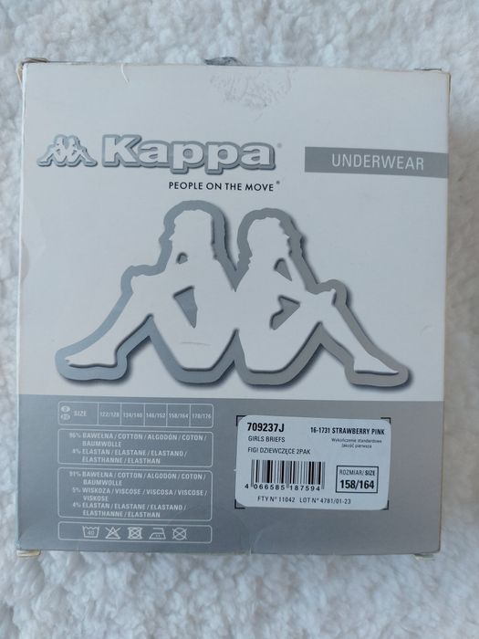 2x Majtki figi dziewczęce dziecięce KAPPA 134/140 i 146/152 i 158/164