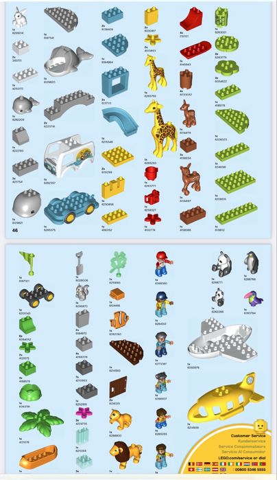 Lego Duplo world animals 10907