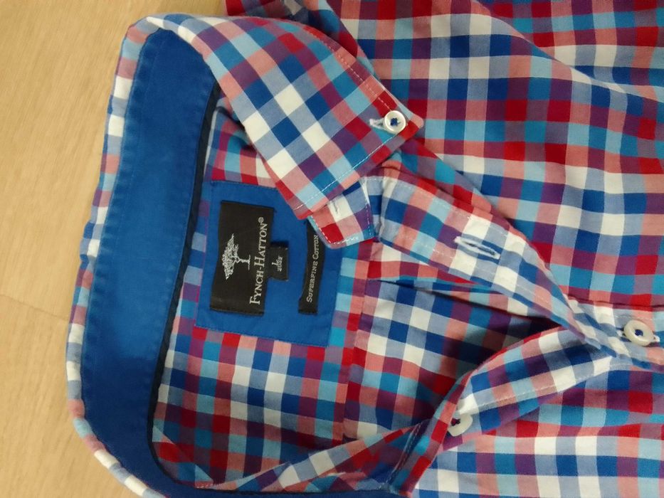 Koszula męska w kratkę Fynch Hatton L