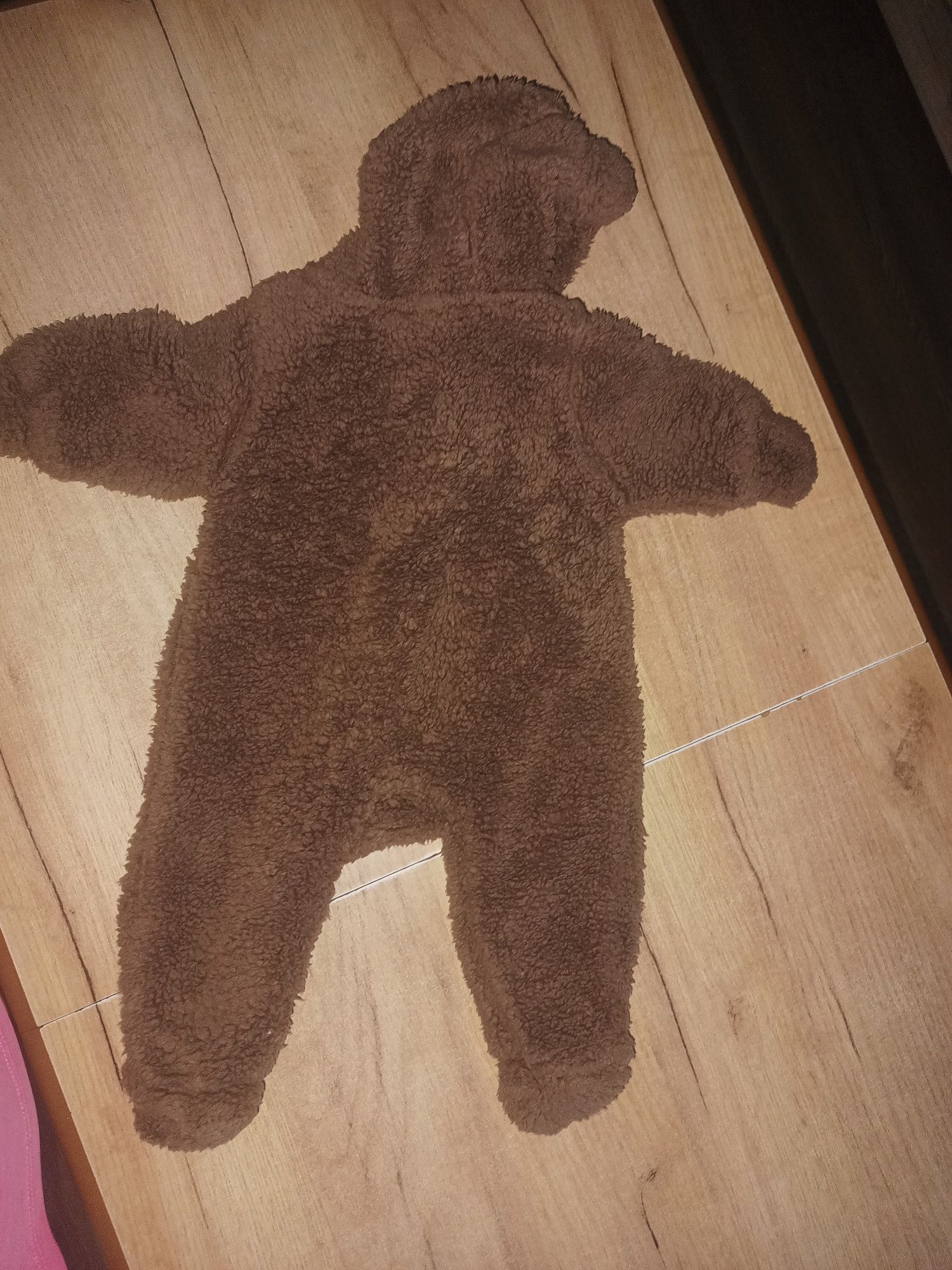 Czekoladowy Kombinezon Miś h&m na jesień 56cm
