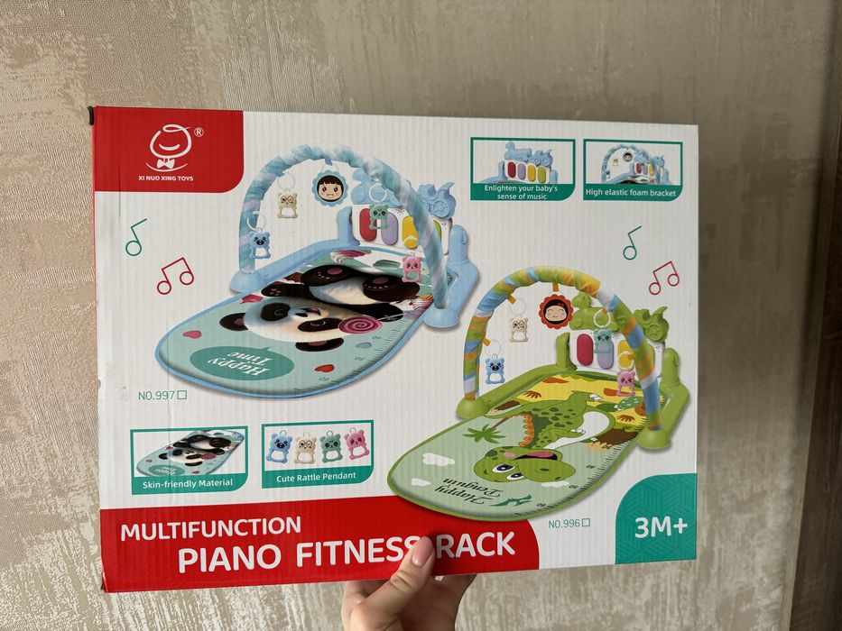 Дитячий килимок з піаніно музикальний розвиваючий