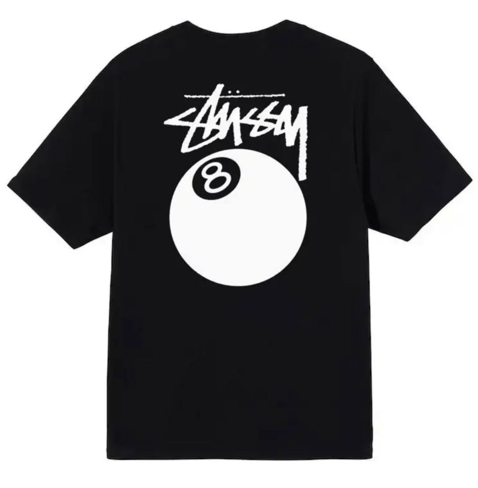 Мужская футболка Stussy 8 Ball T-shirt унисекс стусси стуссі  с шаром