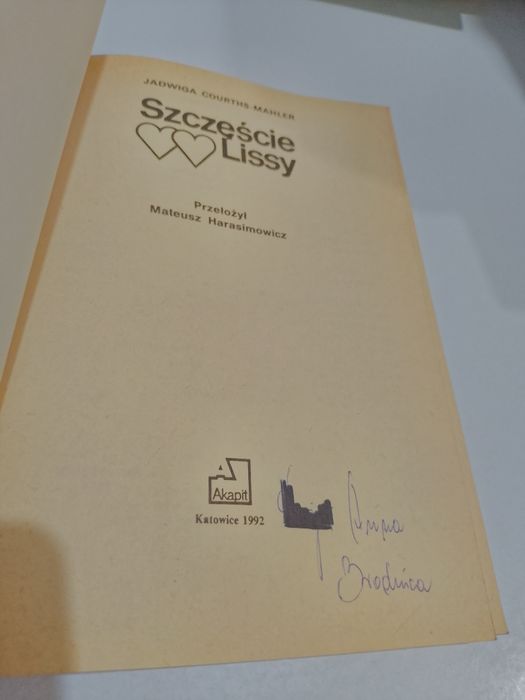 Szczęście Lissy Jadwiga Courths-Mahler