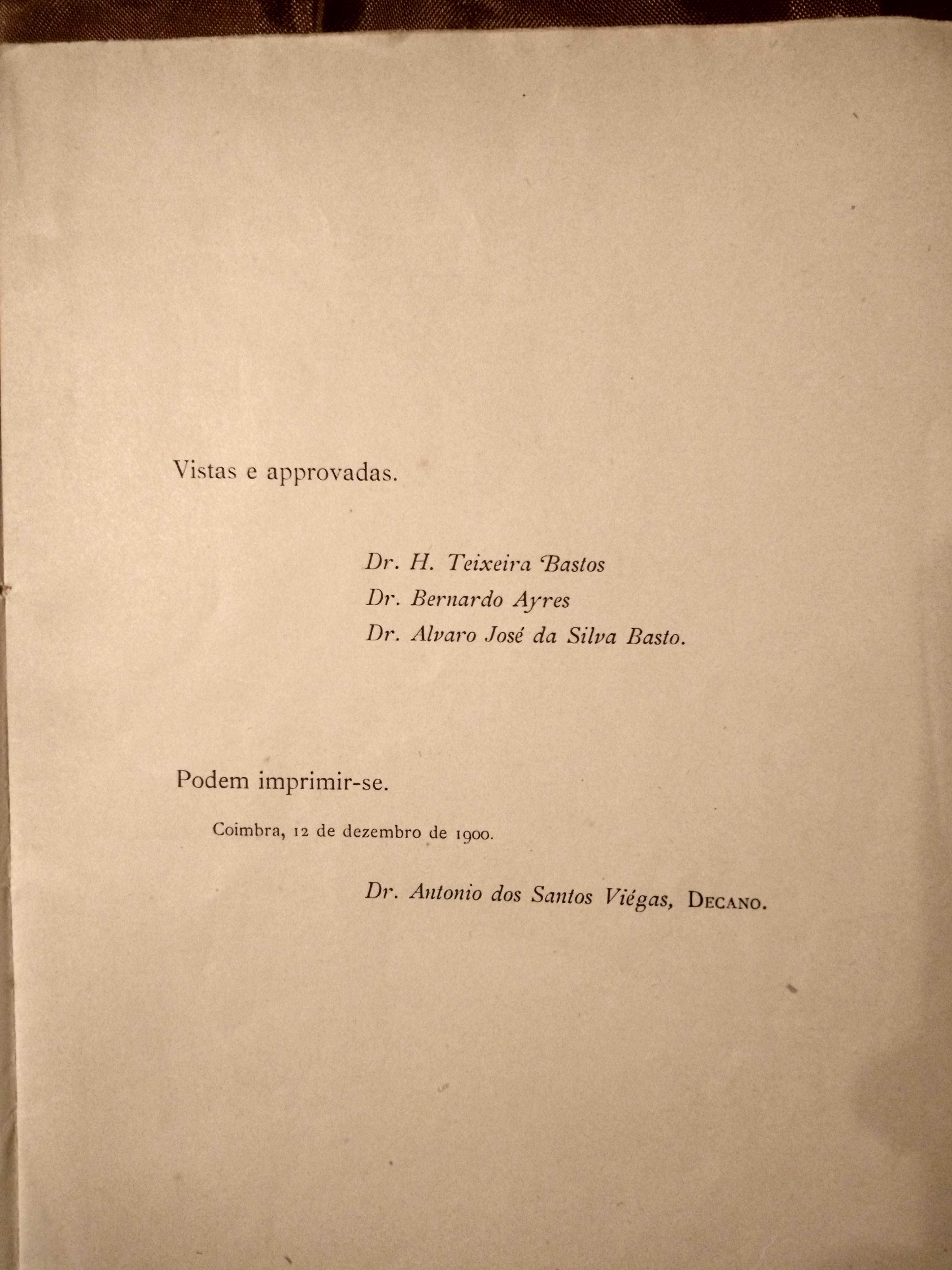 Theses de Philosophia Natural - Universidade de Coimbra - 1901