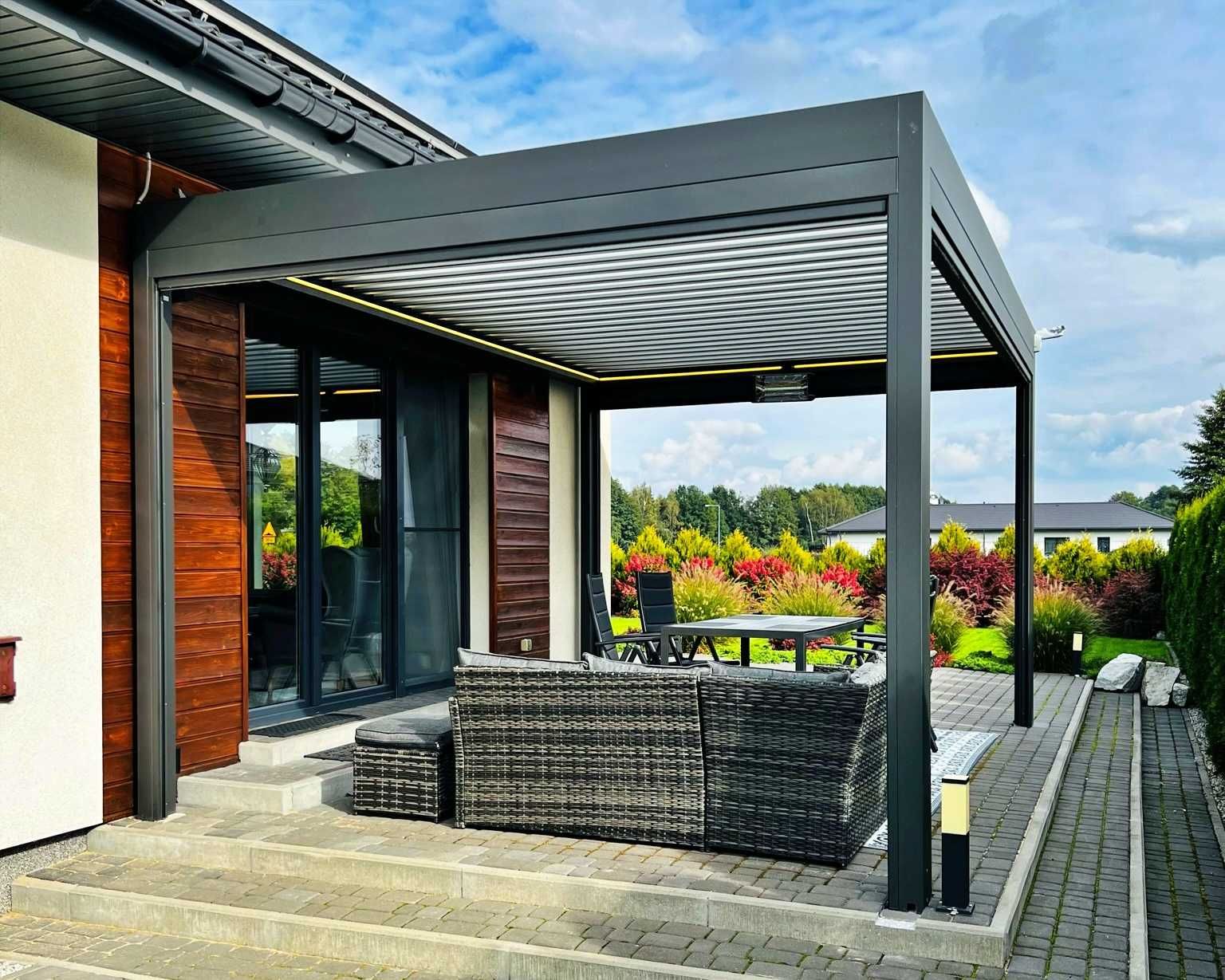 Pergole aluminiowe, ogrodowe zadaszenia tarasu, zabudowy altany, patio