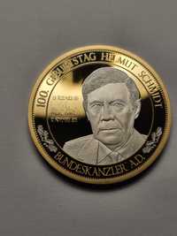 Медаль 100 років  Geburstag Helmut Schmidt