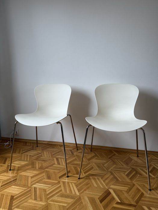Fritz Hansen krzesla białe