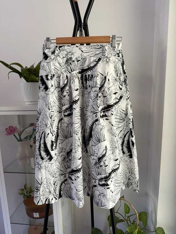 Letnia bawełniana spódnica midi jak nowa 100% cotton