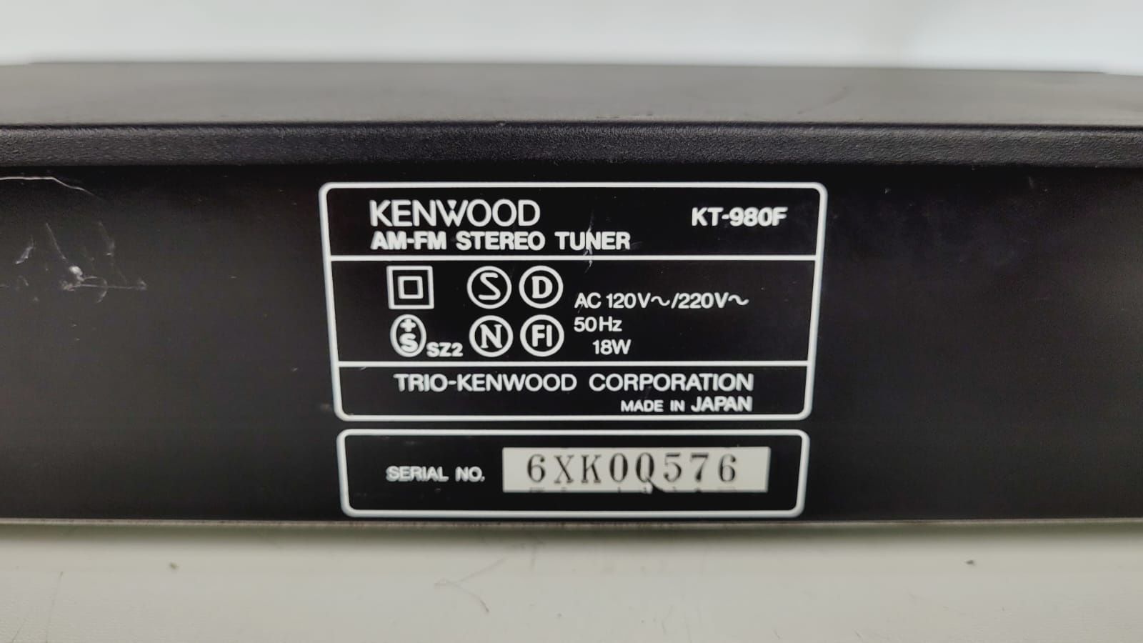 Kenwood kt 980 f tuner FM radio 44cm QUARTZ Synthesizer