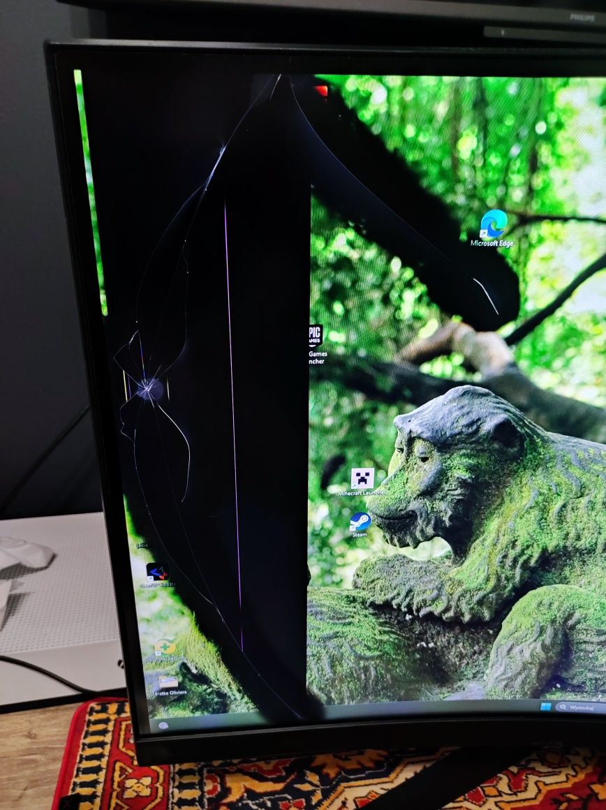 Monitor Samsung z zakrzywionym ekranem
