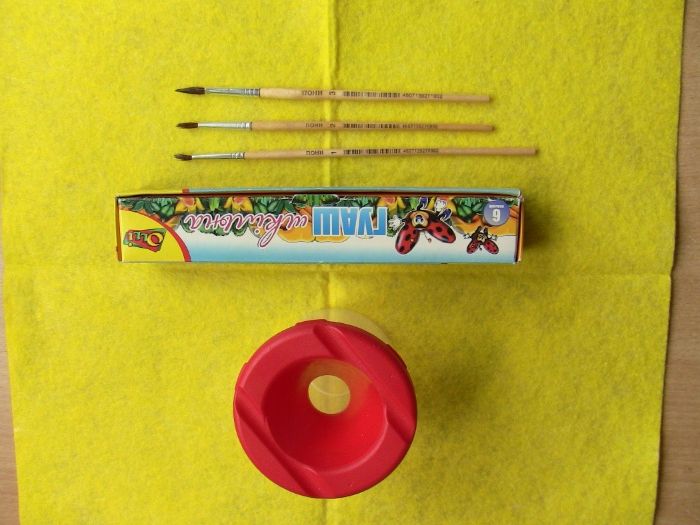 Набор для рисования краски кисточки непроливайка