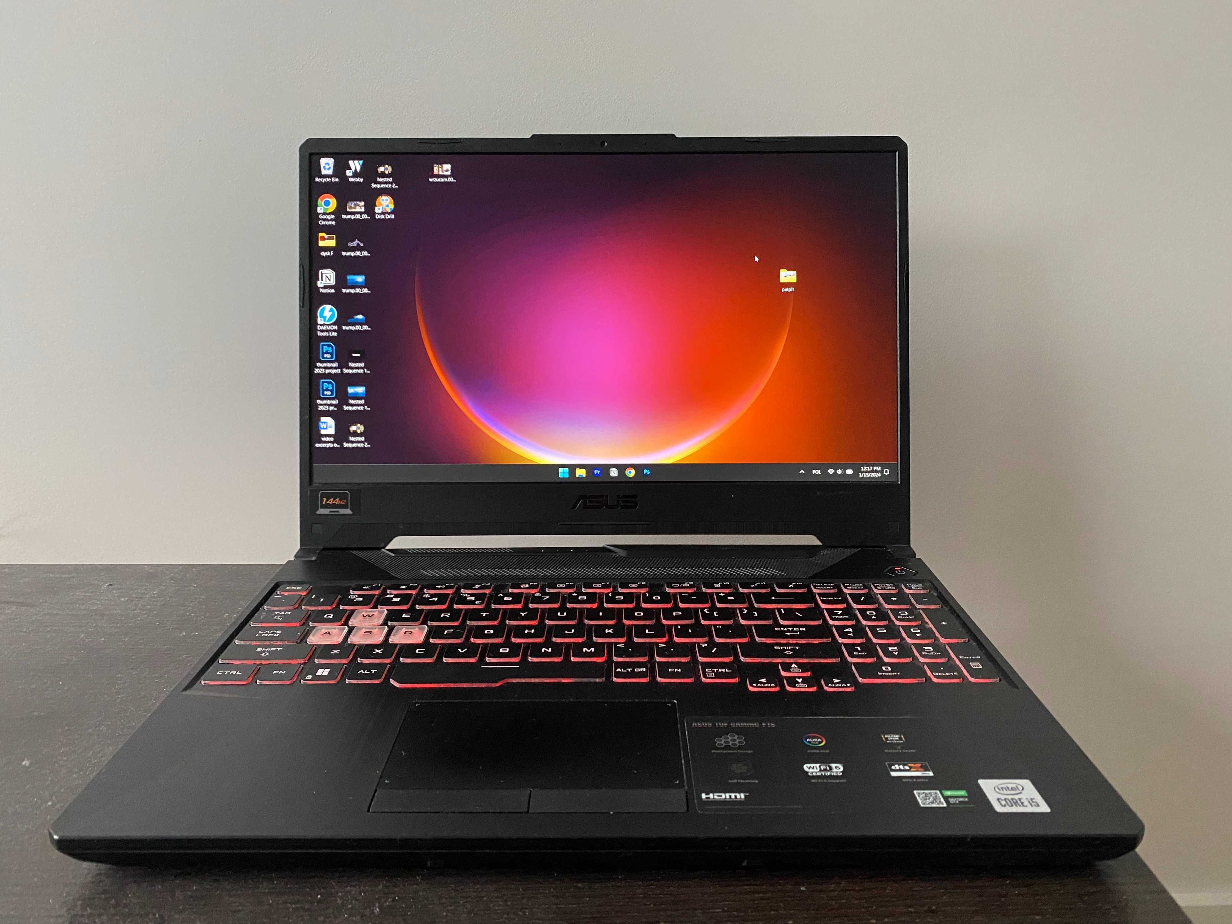 Laptop ASUS TUF Gaming F15 - GWARANCJA, STAN IDEALNY - 32gb ram