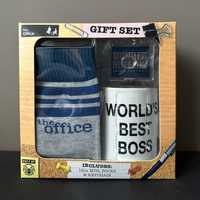 The Office kubek World Best Boss skarpetki i brelok