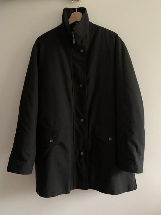 Czarna elegancka kurtka prosta męska 42 XL