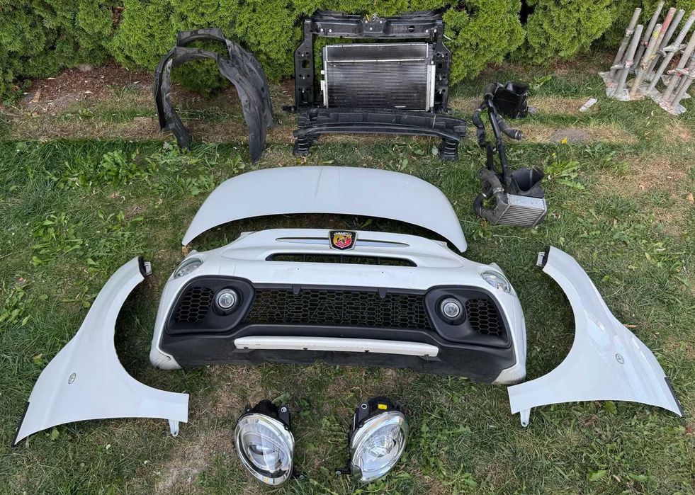 Fiat 500 abarth lift kompletny przód maska pas błotniki zderzak lampy