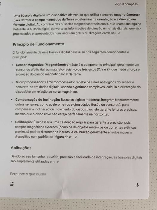 Bússola digital Compass