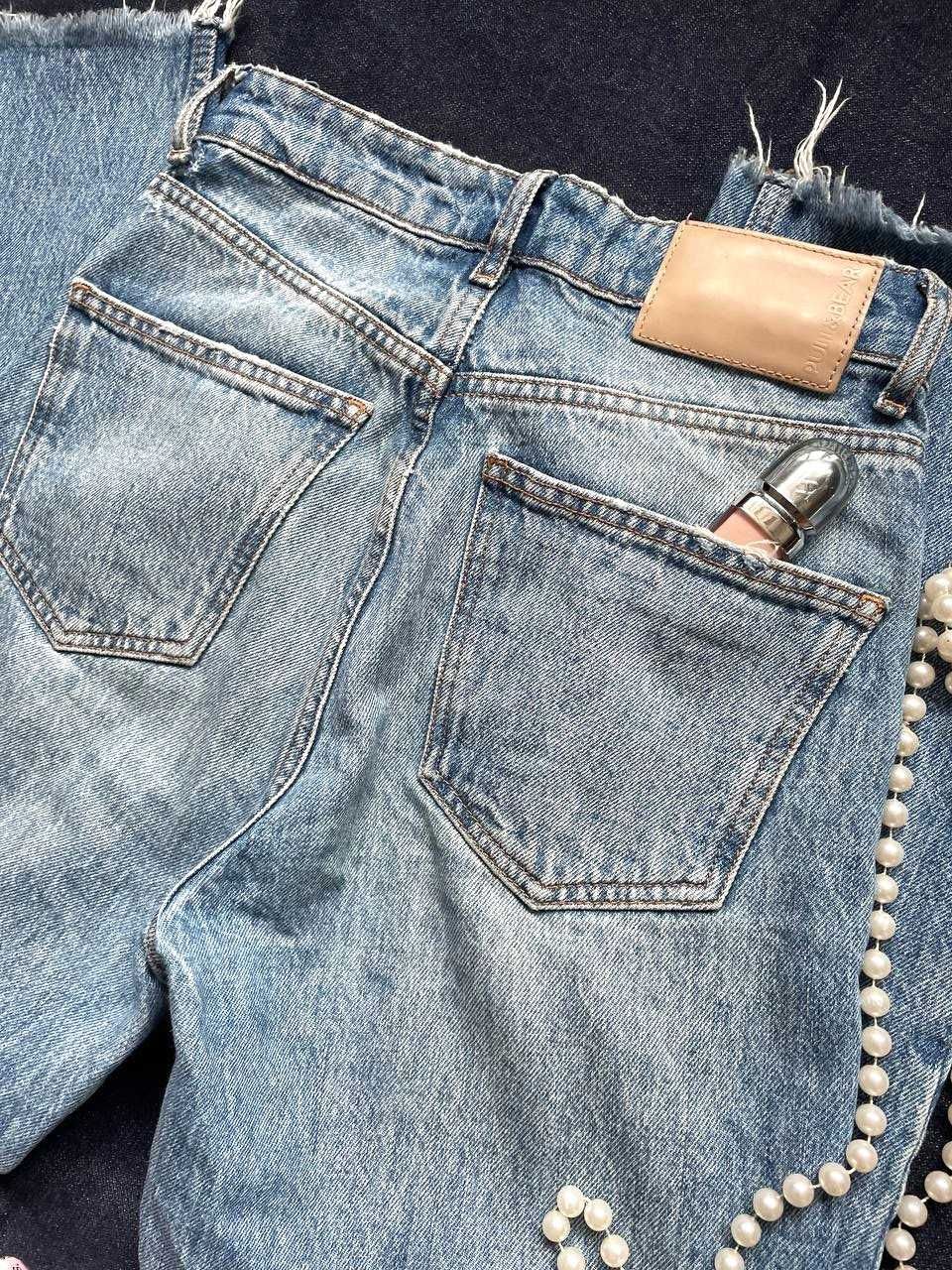 Шикарные 100% коттон джинсы от pull&bear прямые