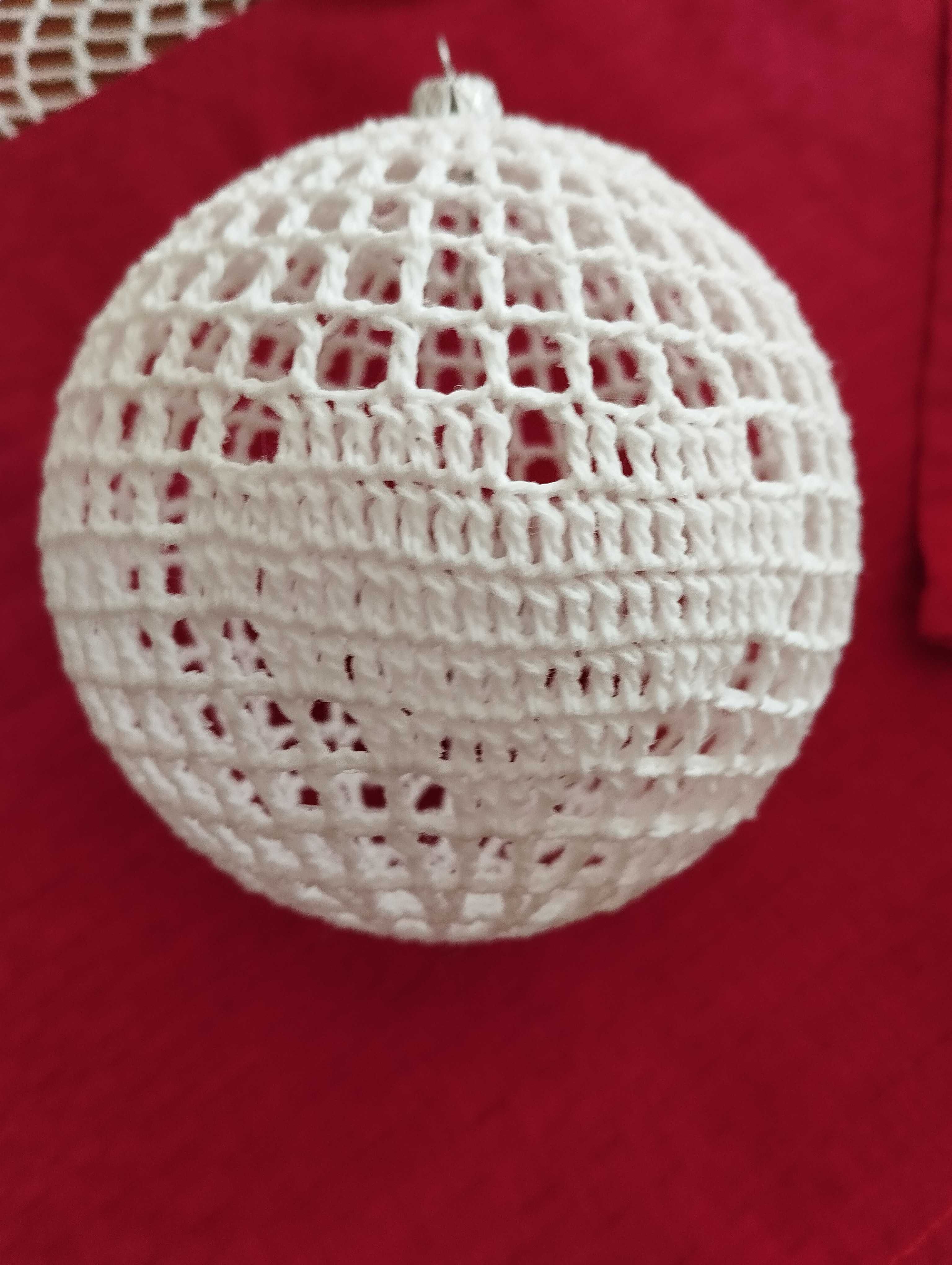 Bombki na szydełku 10 cm