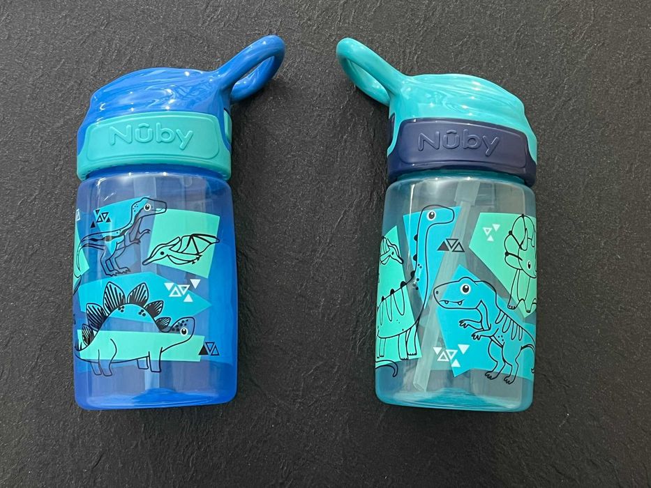 Nuby Incredible Gulp Kubek 2 dla dzieci 360 ml w dinozaury 2 sztuki