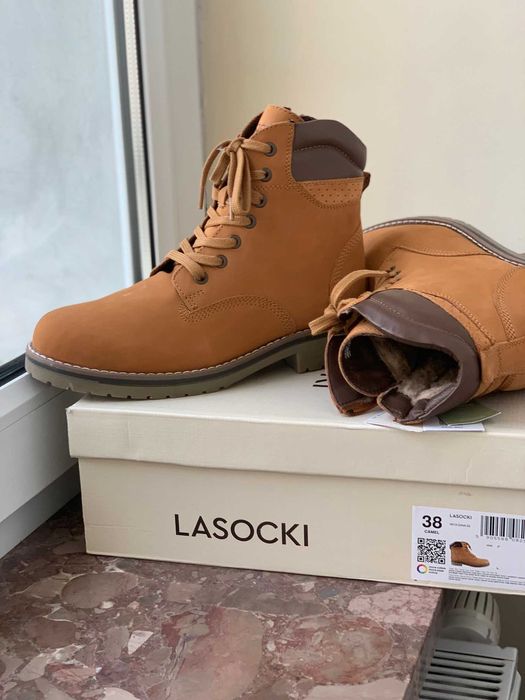 trapery trzewiki damskie lasocki suwak ocieplane 38 Nowe