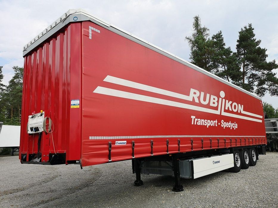 Krone Firana Standard Oś Posnoszona Paleciara Jak Fabrycznie Nowa!  2022 Rok Produkcji! Jeden Właściciel! Z Ruchu Międzynarodowego! OKAZ!