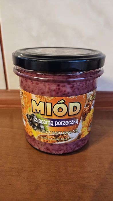 Miód z czarną porzeczką 315ml