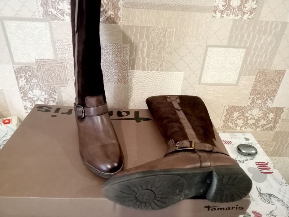Сапоги Tamaris (кожа/замша)