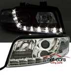 Reflektory Lampy przód AUDI A6 C5 97-01 DAYLINE LED Chrom