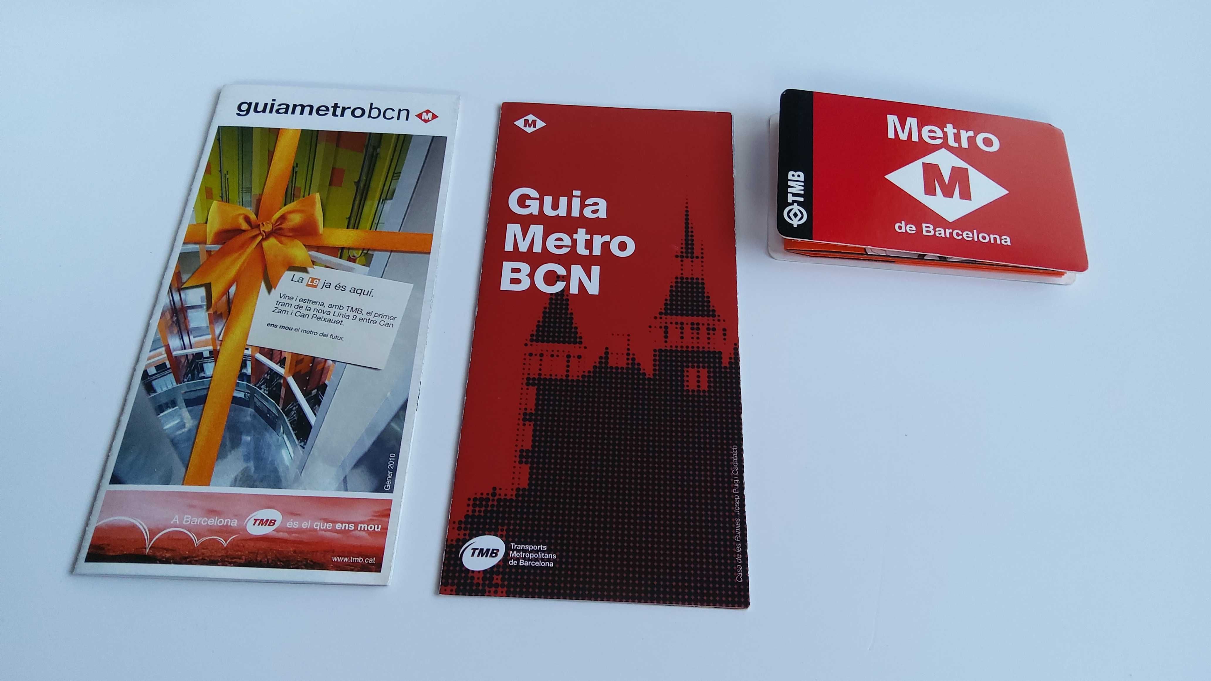 Mapy metra w Barcelonie plan metra Barcelona kolekcja