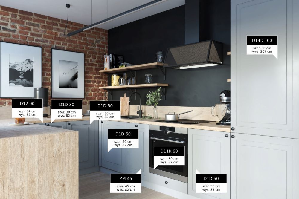 LAKIER Kuchnia OSLO meble szafki kuchenne mat TRANSPORT wycena [MK]