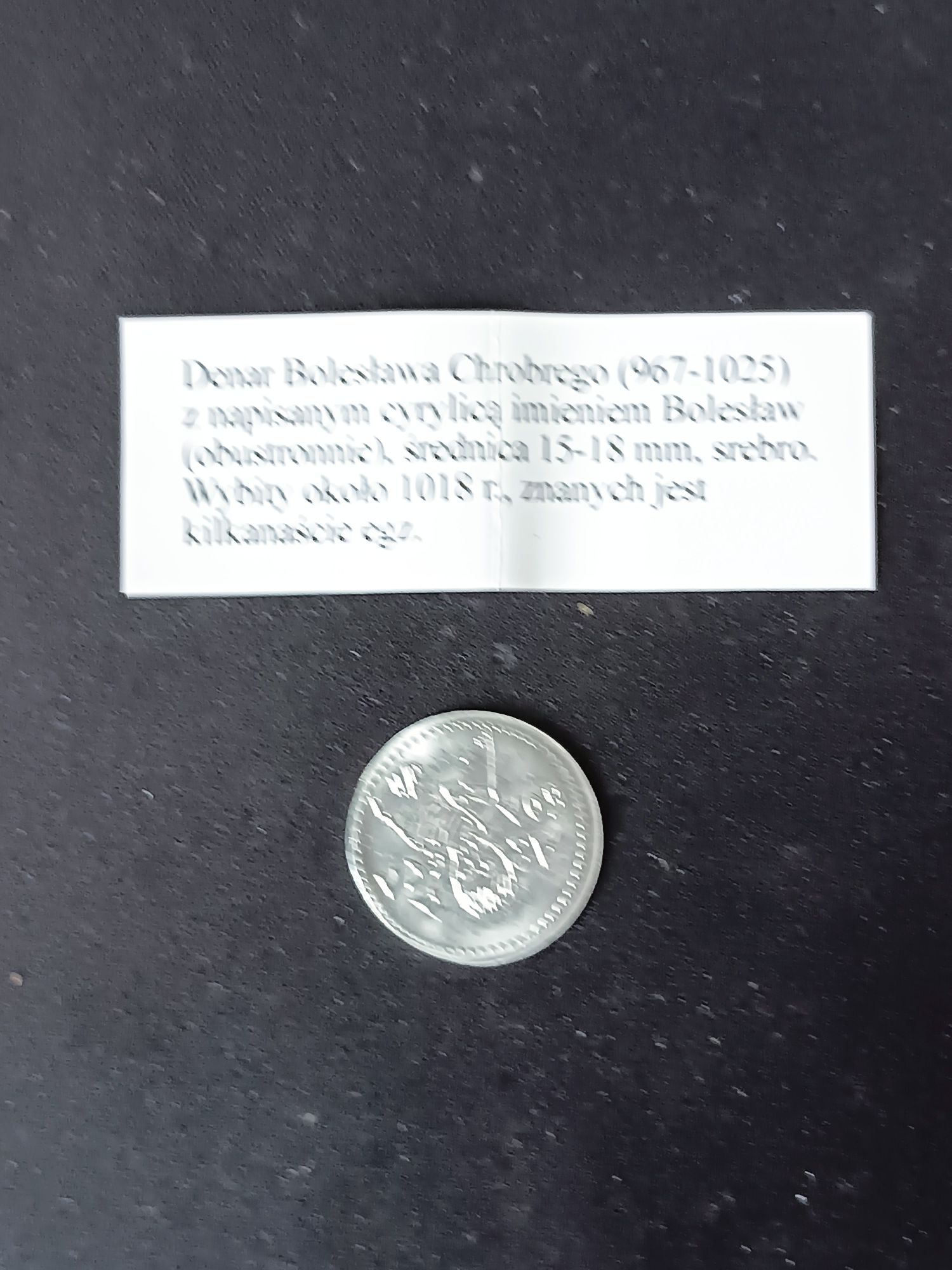 Denar Bolesława Chrobrego 1018 rok kopia