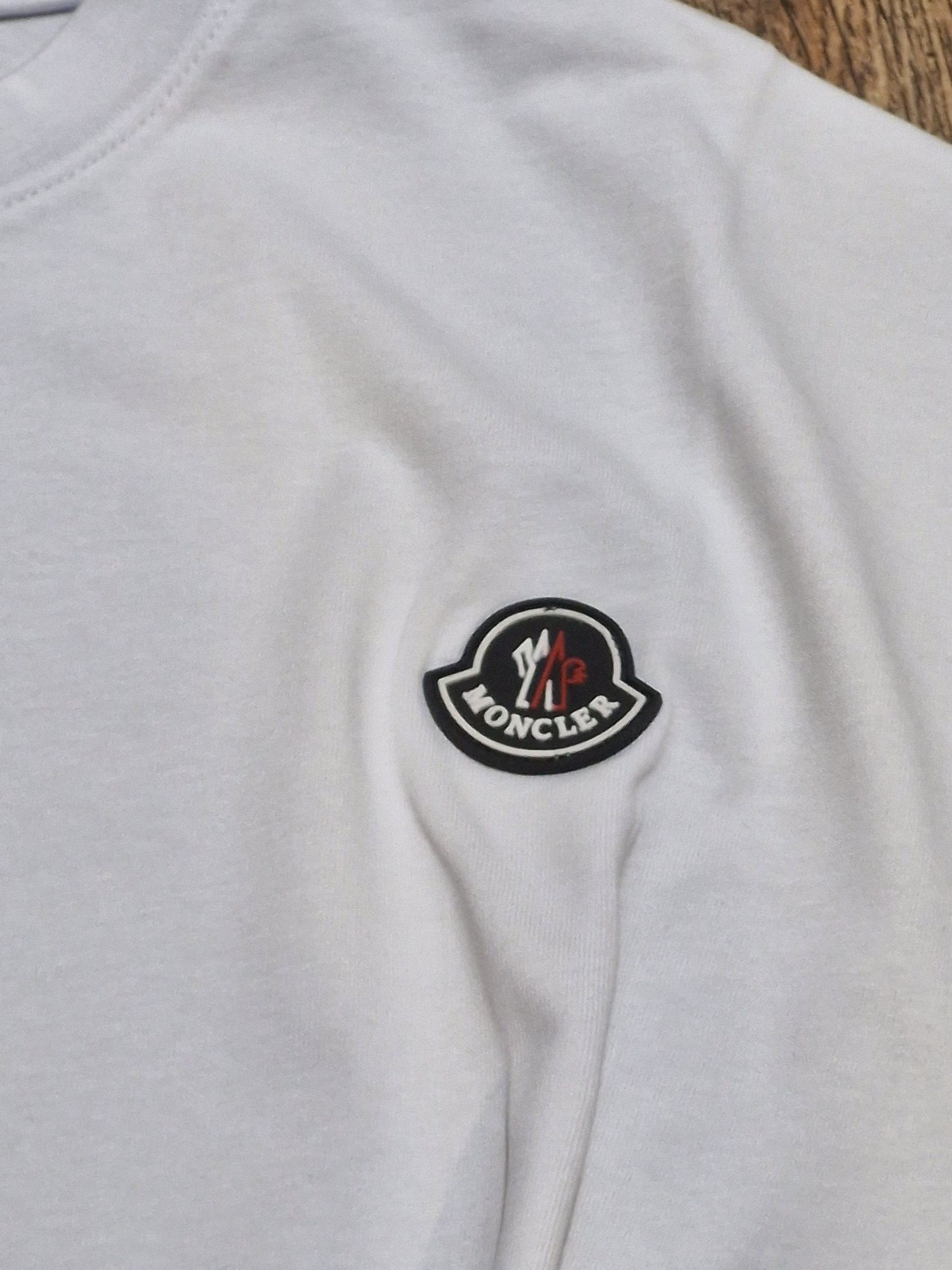 Grubsza solidna bawełna biala koszulka tshirt męski lato xl 2xl monc