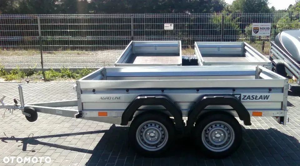 Zaslaw AGRO Line 265T 2osie Alu  Przyczepa Zasław Agro 265T 2osie 265x131cm MOCNA Alu