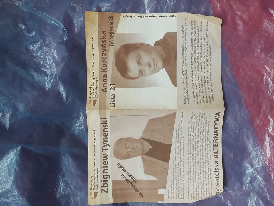 Stara broszura program wyborczy obywatelski