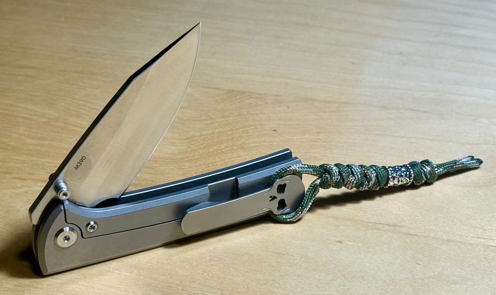 Nóż Jufule wzór Chaves Knives Scapegout M390 Titanium Drop Point