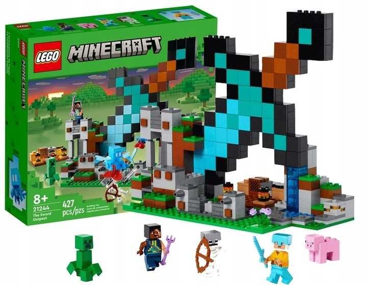 Klocki LEGO MINECRAFT 21244 Bastion Miecza Nowe Poznań