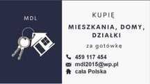 Skup mieszkań, domów, lokali, działek. Płatność gotówką.