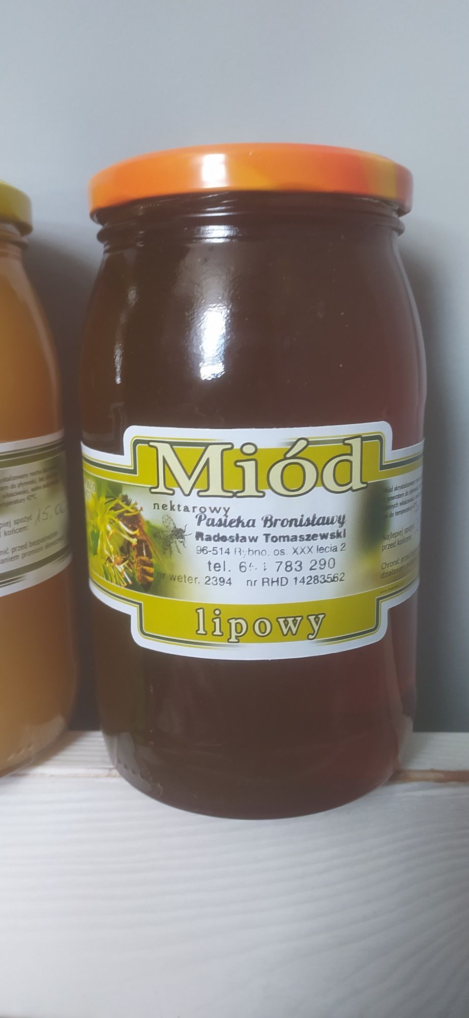 3 x 1,2 kg świeży miód od pszczelarza wielokwiatowy, akacjowy, lipowy.