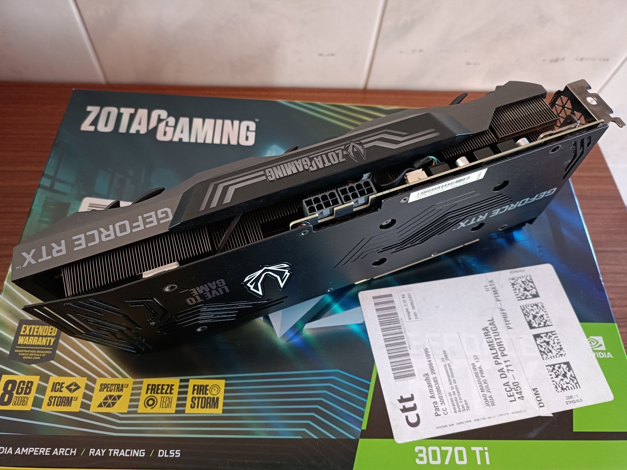 Zotac Rtx 3070ti 8Gb Gaming RGB.