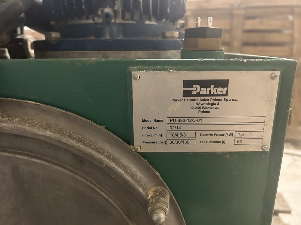Pompa hydrauliczna Parker wraz z elektozaworami