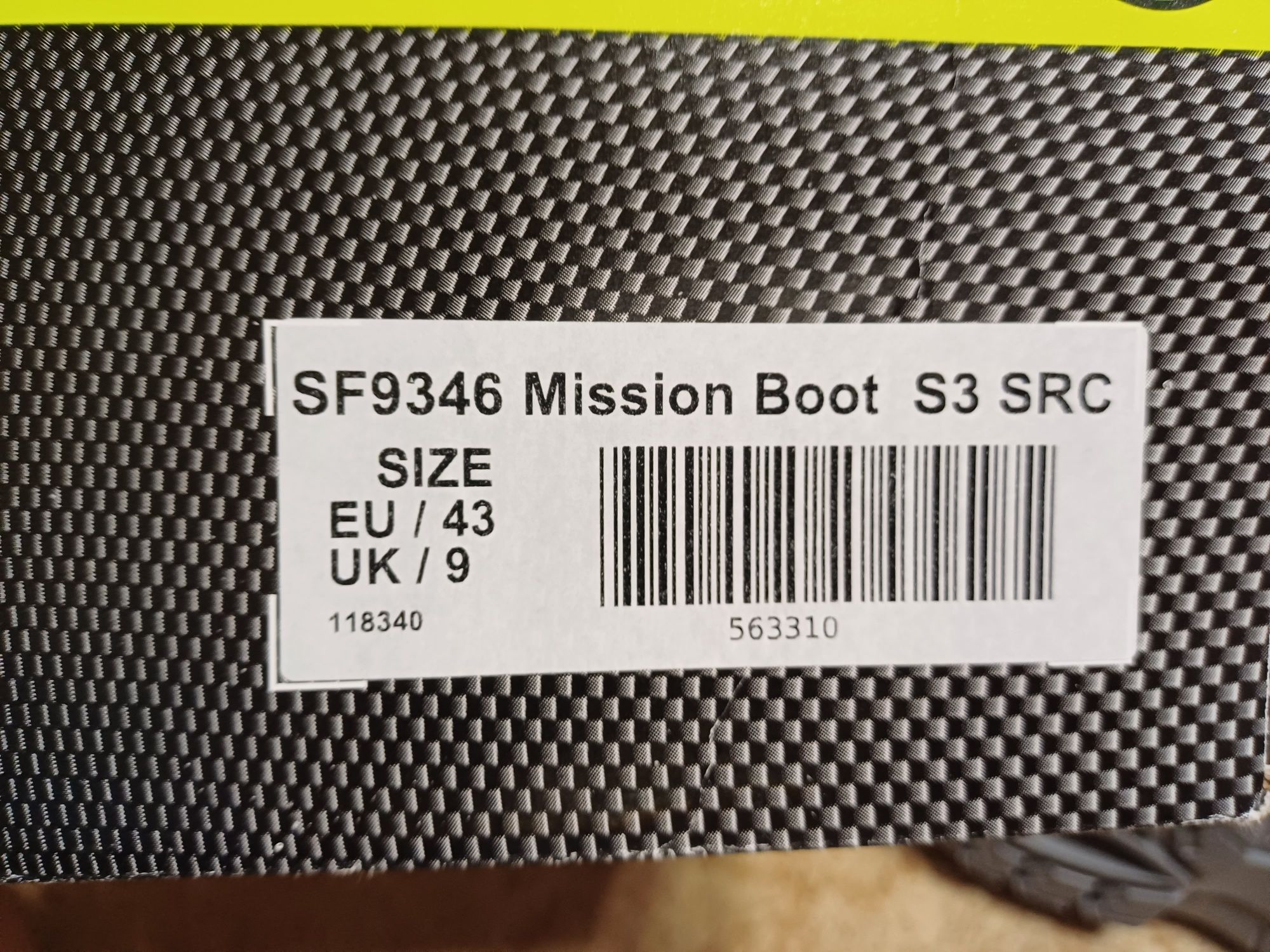 Buty robocze Veltuff NOWE rozmiar 43, Mission Boot S3 SRC SF9346